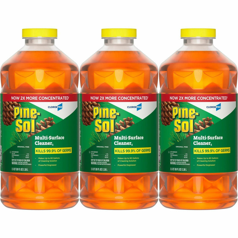 Pine-Sol Multi-Surface Cleaner Concentrate, 80 fl oz (2.5 quart), Original Scent, 3/Carton (CLO60606) Case of 3