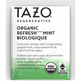 Tazo Regenerative Organic Refresh Mint Herbal Tea Bag, Herbal Tea, 16/Box (TZO00350BX) Box of 16