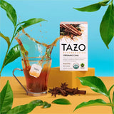 Tazo Regenerative Organic Chai Black Tea Bag, Black Tea, Organic, 16/Box (TZO00305BX) Box of 16