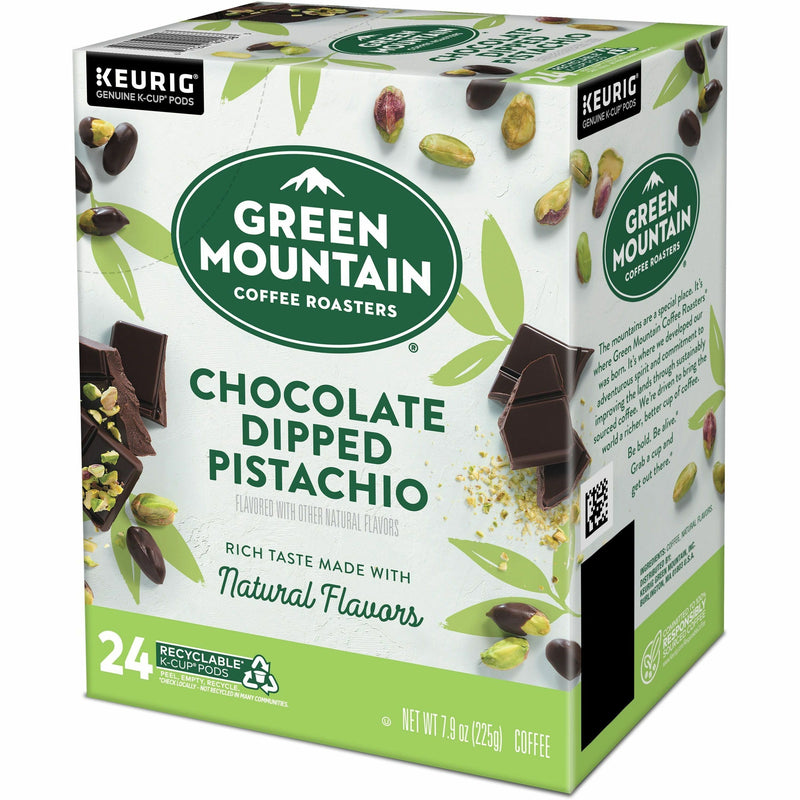 Green Mountain Coffee Roasters® K-Cup Chocolate Dipped Pistachio Coffee, Compatible with Keurig Brewer, Medium, 24/Box (GMT0158) Box of 24