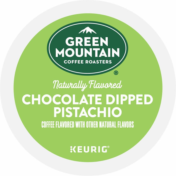 Green Mountain Coffee Roasters® K-Cup Chocolate Dipped Pistachio Coffee, Compatible with Keurig Brewer, Medium, 24/Box (GMT0158) Box of 24