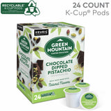 Green Mountain Coffee Roasters® K-Cup Chocolate Dipped Pistachio Coffee, Compatible with Keurig Brewer, Medium, 24/Box (GMT0158) Box of 24