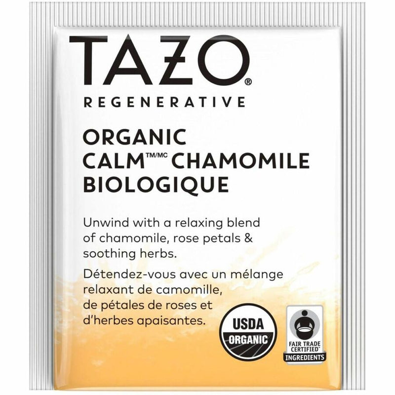 Tazo Regenerative Organic Calm Chamomile, 16/Box (TZO00354BX) Box of 16