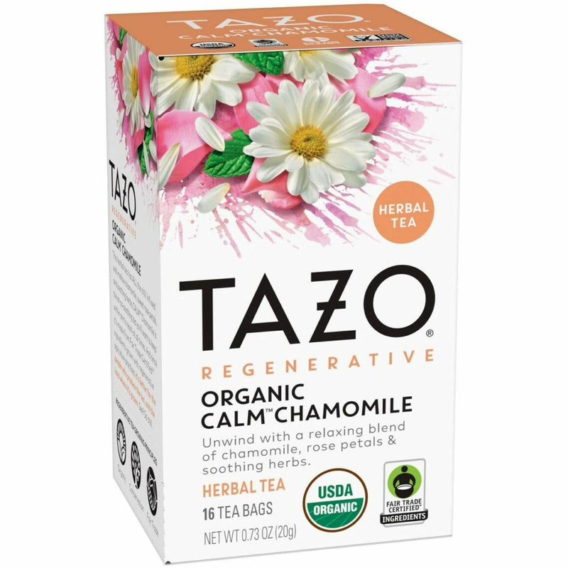 Tazo Regenerative Organic Calm Chamomile, 16/Box (TZO00354BX) Box of 16