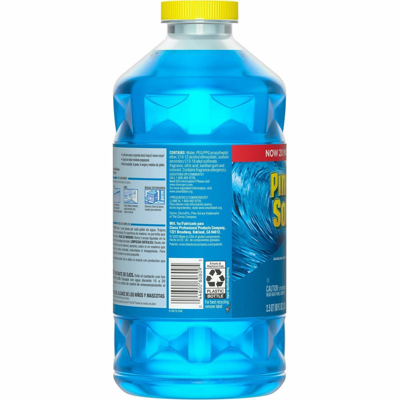 Pine-Sol Multi-Surface Cleaner Concentrate, 80 fl oz (2.5 quart), Sparkling Wave Scen, 3/Carton (CLO60609) Case of 3