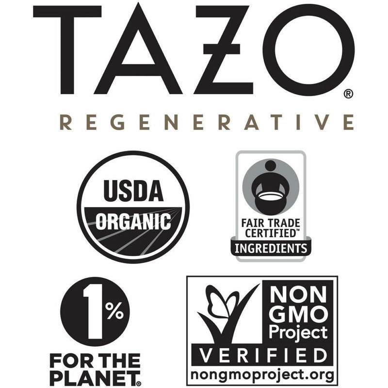 Tazo Regenerative Organic Earl Grey Black Tea Bag, Black Tea, 16/Box (TZO00352BX) Box of 16