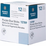 Business Source Bulk Purple Glue Sticks, 0.26 oz, 12/Box (BSN15789) Box of 12