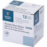 Business Source Bulk Purple Glue Sticks, 0.26 oz, 12/Box (BSN15789) Box of 12