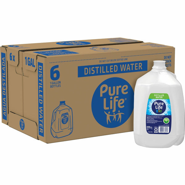 Pure Life Distilled Water, 1 Gallon/Bottle, 6/Carton (NLE12532472CT) Case of 6