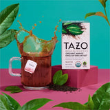 Tazo Regenerative Organic Awake English Breakfast Black Tea Bag, Black Tea, Organic, 16/Box (TZO00303BX) Box of 16