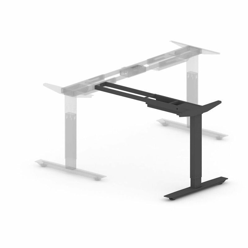 Lorell Sit-Stand 3rd-Leg Base, Black Base, 275 lb Capacity, Height Adjustable, 45" Height x 51.60" Width x 26.40" Depth (LLR25930) Each