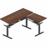 Lorell Sit-to-Stand Two-Tier Base, Black Two-tier Base, 275 lb Capacity, Height Adjustable, 45.10" Height (LLR25970) Each