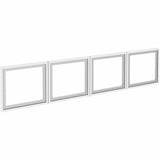 Lorell Desk-Mount Hutch Frosted Glass Door, 72" (LLR59713) Set of 4