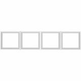 Lorell Desk-Mount Hutch Frosted Glass Door, 72" (LLR59713) Set of 4