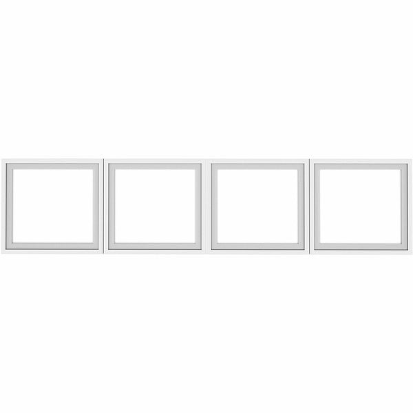 Lorell Desk-Mount Hutch Frosted Glass Door, 72" (LLR59713) Set of 4