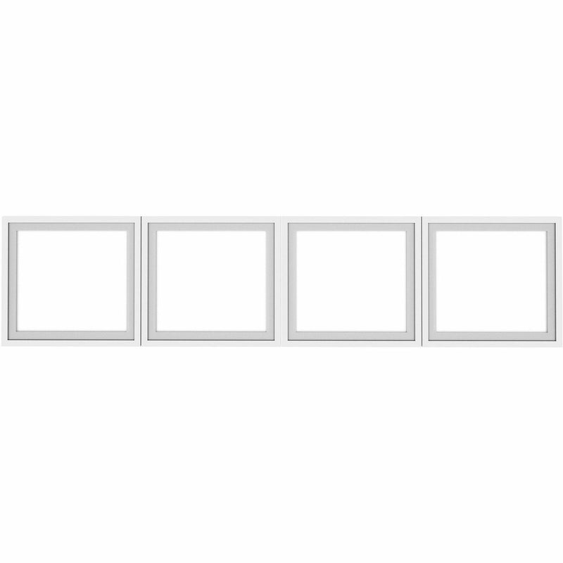 Lorell Desk-Mount Hutch Frosted Glass Door, 72" (LLR59713) Set of 4