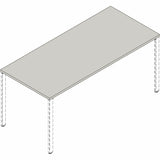 Lorell Multipurpose Tabletop, 30" x 66" x 1", Band Edge, Cherry (LLR62681) Each