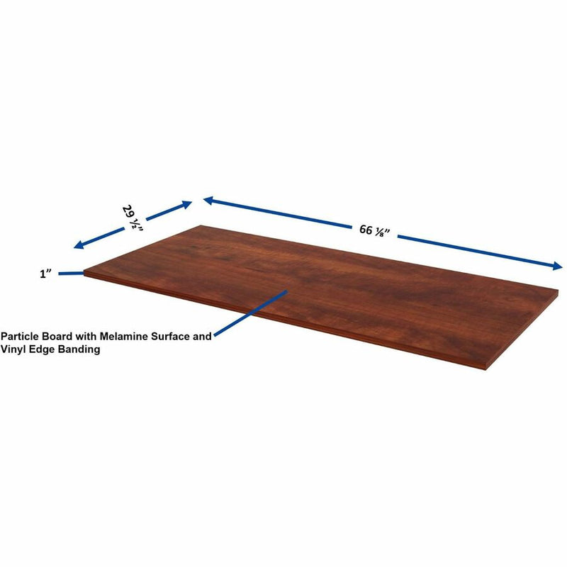 Lorell Multipurpose Tabletop, 30" x 66" x 1", Band Edge, Cherry (LLR62681) Each