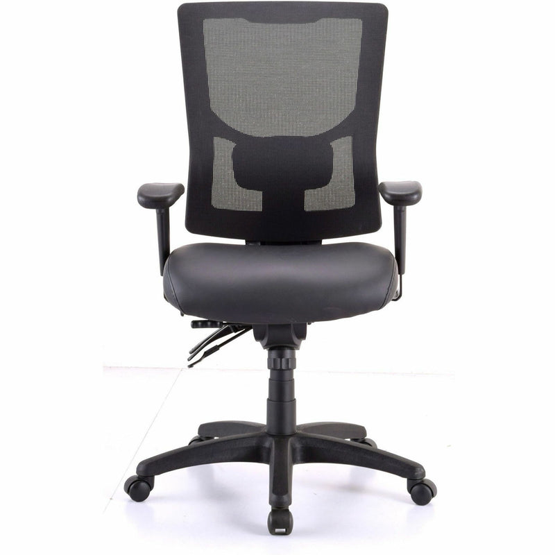 Lorell Conjure High-Back Office Chair, Vinyl, Foam, Polyurethane Seat, High Back, Black, Armrest (LLR62040) Each