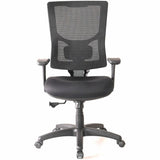 Lorell Conjure High-Back Swivel/Tilt Office Chair, Fabric, Polyurethane, Molded Foam Seat, High Back, Black, Armrest (LLR62018) Each