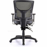 Lorell Conjure Mid-Back Office Chair, Vinyl, Foam, Polyurethane Seat, Mid Back, Black, Armrest (LLR62041) Each