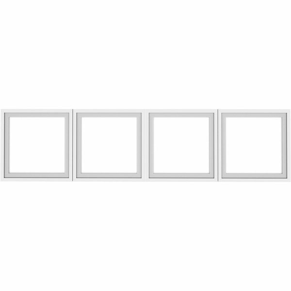 Lorell Desk-Mount Hutch Frosted Glass Door, 66" (LLR59712) Set of 4