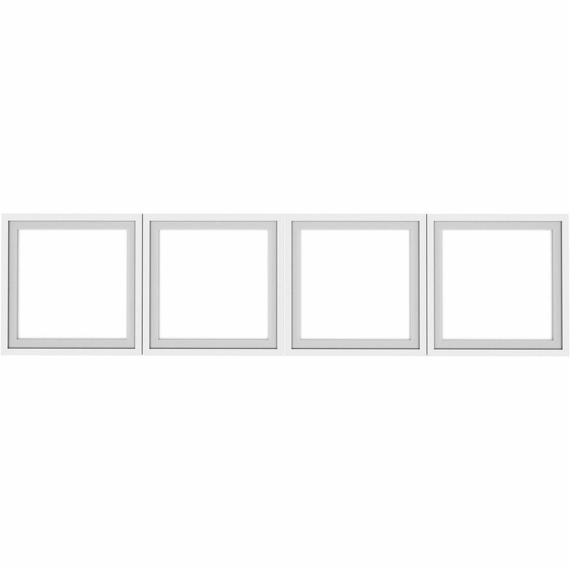 Lorell Desk-Mount Hutch Frosted Glass Door, 66" (LLR59712) Set of 4