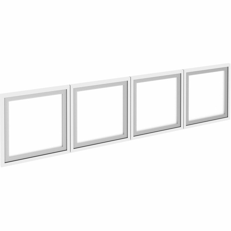 Lorell Desk-Mount Hutch Frosted Glass Door, 66" (LLR59712) Set of 4