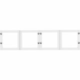 Lorell Desk-Mount Hutch Frosted Glass Door, 66" (LLR59712) Set of 4