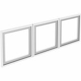 Lorell Desk-Mount Hutch Frosted Glass Door, 48" (LLR59710) Set of 3