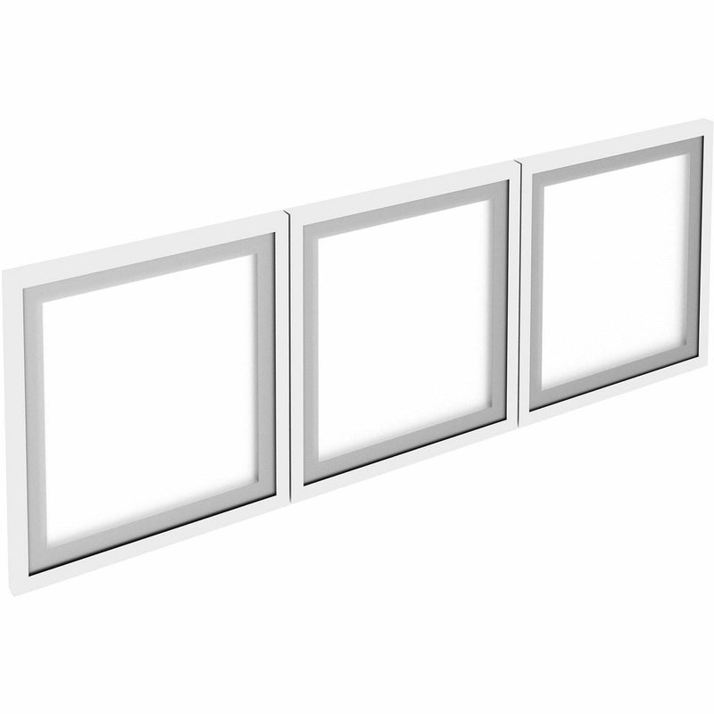 Lorell Desk-Mount Hutch Frosted Glass Door, 48" (LLR59710) Set of 3