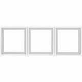 Lorell Desk-Mount Hutch Frosted Glass Door, 48" (LLR59710) Set of 3