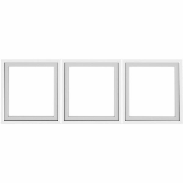 Lorell Desk-Mount Hutch Frosted Glass Door, 48" (LLR59710) Set of 3