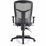 Lorell Executive Antimicrobial High-back Chair, Antimicrobial Vinyl Seat, Black Frame, High Back, 5-star Base (LLR86240) Each