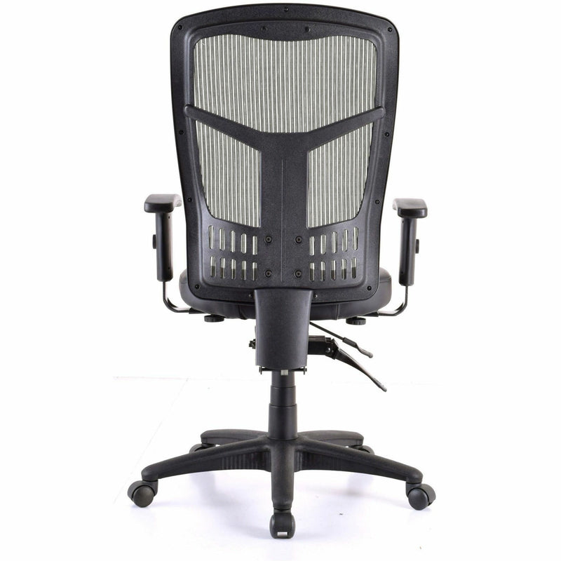 Lorell Executive Antimicrobial High-back Chair, Antimicrobial Vinyl Seat, Black Frame, High Back, 5-star Base (LLR86240) Each