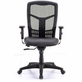 Lorell Executive High-back Swivel Chair, Antimicrobial Vinyl Seat, High Back, 5-star Base, Black, Armrest (LLR86245) Each