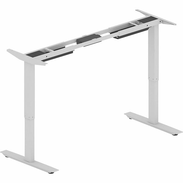 Lorell Sit-to-Stand Two-Tier Base, Silver Two-tier Base, 275 lb Capacity, Height Adjustable, 45.10" Height (LLR25971) Each