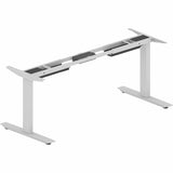 Lorell Sit-to-Stand Two-Tier Base, Silver Two-tier Base, 275 lb Capacity, Height Adjustable, 45.10" Height (LLR25971) Each