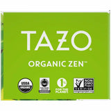 Tazo Regenerative Organic Zen Green Tea Bag, Green Tea, Organic, 16/Box (TZO00309BX) Box of 16