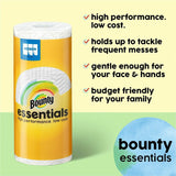 Bounty Essentials Paper Towels, 108 Sheets/Roll, White, 6/Pack (PGC11095) Pack of 6