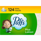 Puffs Basic Facial Tissue, Green, 124/Box, 24/Carton (PGC39346CT) Case of 24