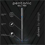 Pentonic Ballpoint Pen Set, 1 mm Pen Point, Assorted Ink, Nickel Silver Tip, 10/Pack (PNTPEN12199) Pack of 10