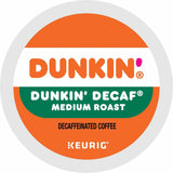 Dunkin'® K-Cup Decaf Coffee, Compatible with Keurig Brewer, Medium, 22/Box (GMT0317) Box of 22