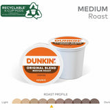 Dunkin' K-Cup Original Blend Coffee, Medium Roast, 22/Box (GMT0315) Box of 22