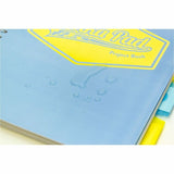 Pukka Pads Project Book US Letter size, 0.31" Ruled, 8½" x 11", Teal Polypropylene, Pink, Blue Cover, 100 Sheets, Printed, 3/Pack (PKP8867PST) Pack of 3