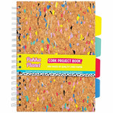 Pukka Pads B5 Cork Project Book, 0.31" Ruled, 6 59/64" x 9 27/32", 10.12" x 7.1", Silver Binding, Wire Bound (PKP9856SPP) Each