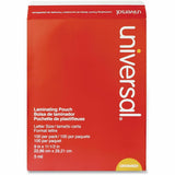 Universal Laminating Pouch, 8.50" x 11", 100/Pack (UNV84624) Pack of 100