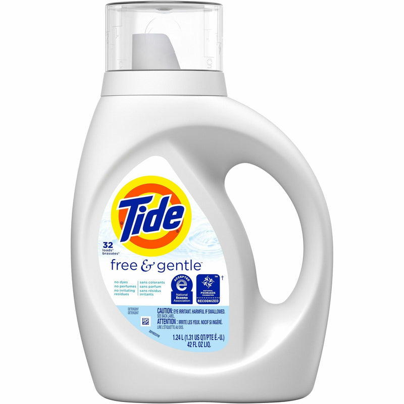 Tide Free/Gentle Liquid Detergent, 42 fl oz (1.3 quart), Free & Clear Scent, 1 Bottle (PGC12146BT) 1 Bottle