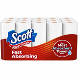 Scott Choose-A-Sheet Paper Towels, 150 Sheets/Roll, White, Paper, Fiber, 15 Rolls Per Pack, 15/Pack, 2/Carton (KCC55417CT) Case of 2