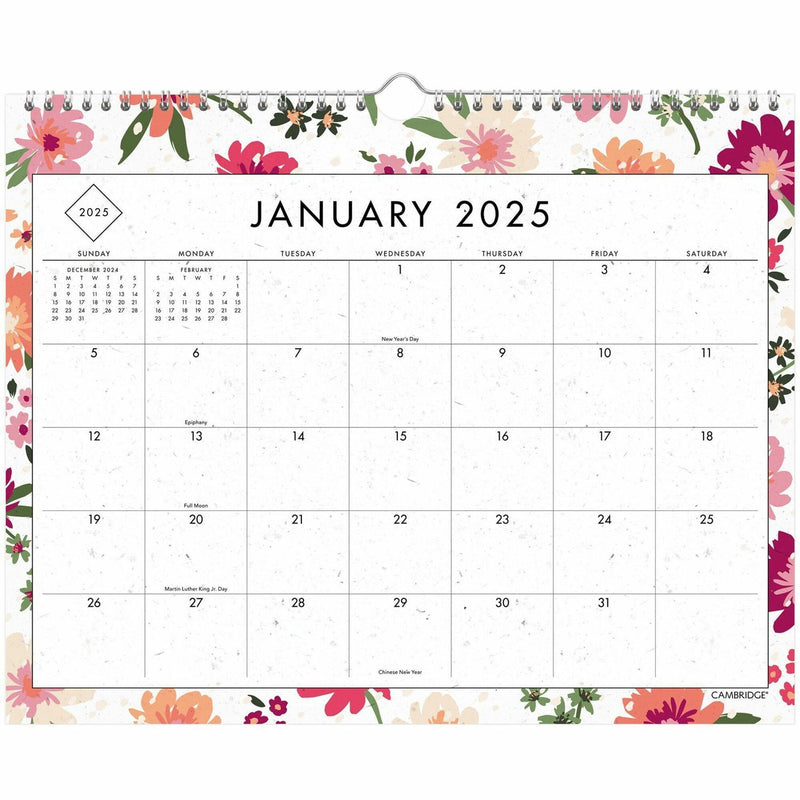 Cambridge GreenPath Wall Calendar, Monthly, 12 Month - January - December, 15" x 12" (AAGGP49707) Each